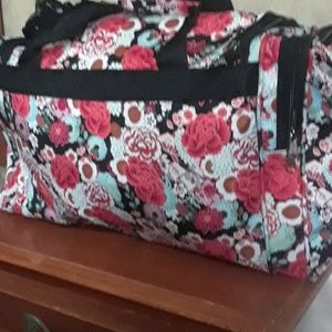 Duffel Bag Floral Print Vintage Style